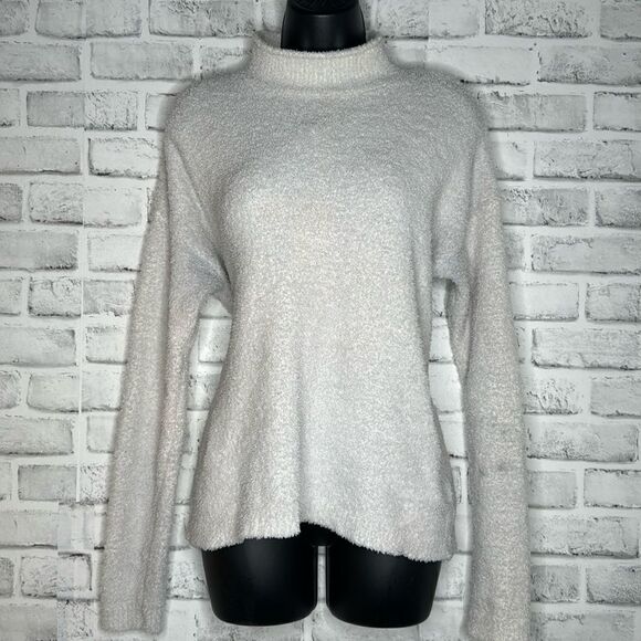 Natural Reflections Cozy Warm Long Sleeve Top, Ivory, Small - Picture 1 of 4